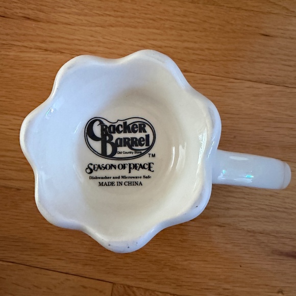 Cracker Barrel Season of Peace Let Heaven and Nature Sing Set of 4 Mugs Bird - Picture 3 of 12